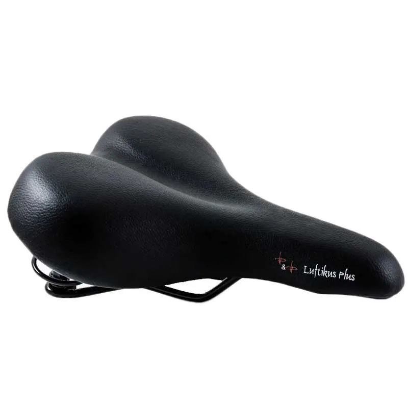 P&p Luftikus Plus Sykkelsete, Black, 210mm