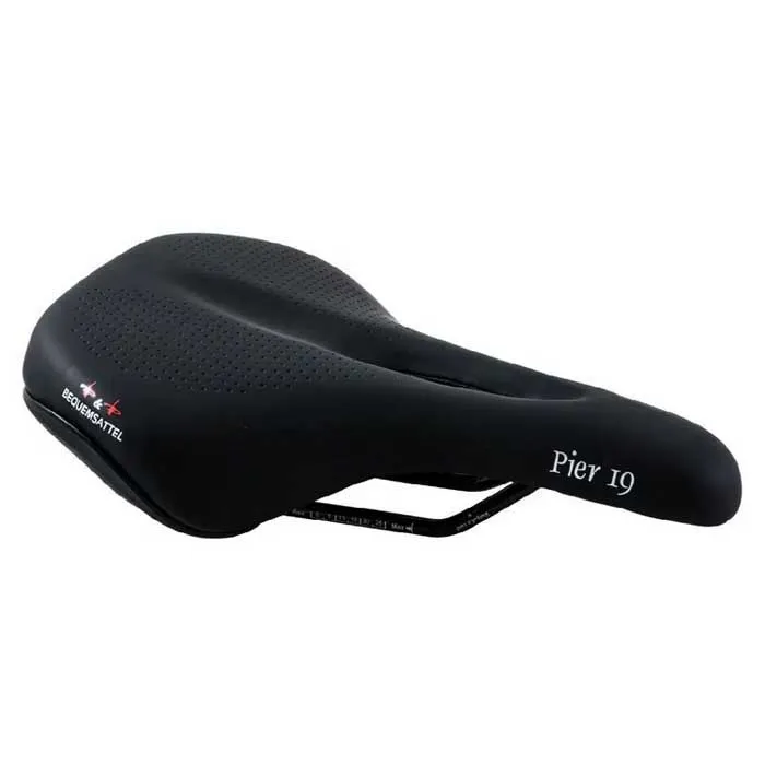 P&p Pier 19 Sykkelsete, Black, 185mm