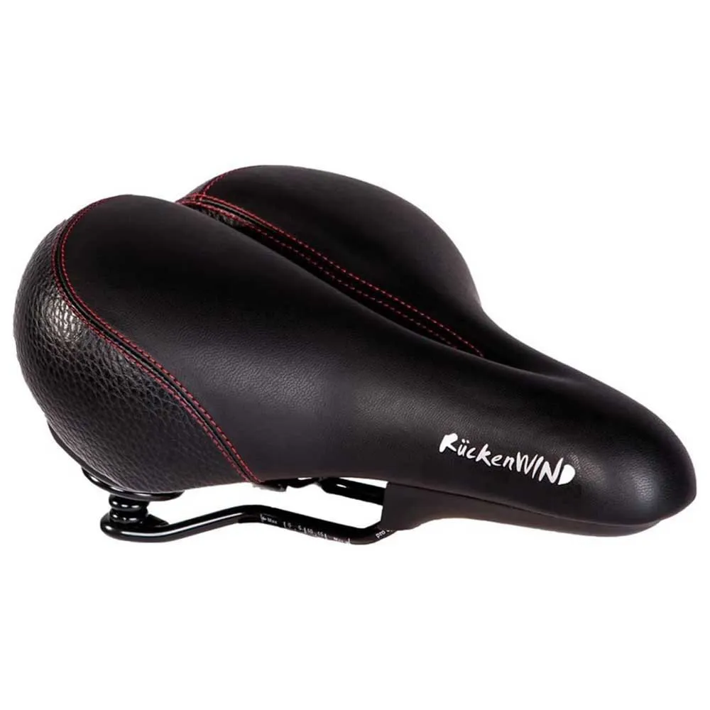 P&p Rückenwind Sykkelsete, Black / red, 210mm P&p Rückenwind Sykkelsete, Black / red, 210mm