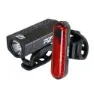 P2R Lumoix 30 Sykkellyktesett, Black / red, 350 / 10 Lysstyrker