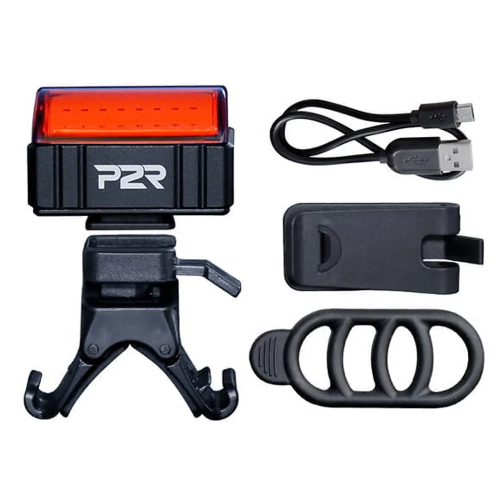 P2R Sirio 100 Baklys, Black / red, 100 Lysstyrker P2R Sirio 100 Baklys, Black / red, 100 Lysstyrker
