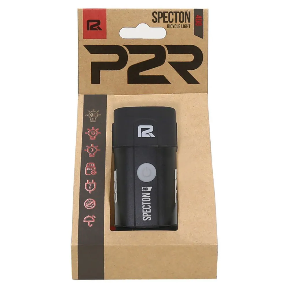 P2R Specton 400 Frontlys, Black, 400 Lysstyrker P2R Specton 400 Frontlys, Black, 400 Lysstyrker