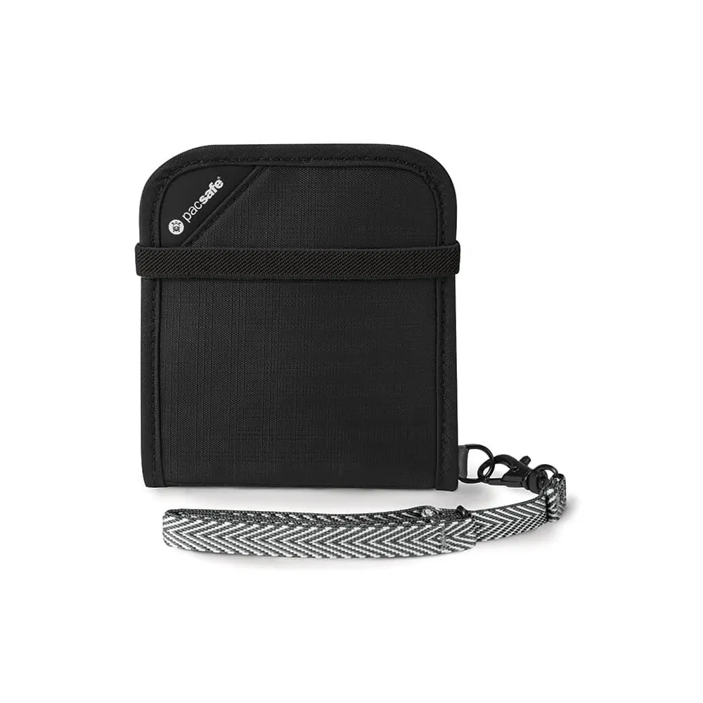 Pacsafe RFIDsafe V100 Bifold Wallet, Black, One Size