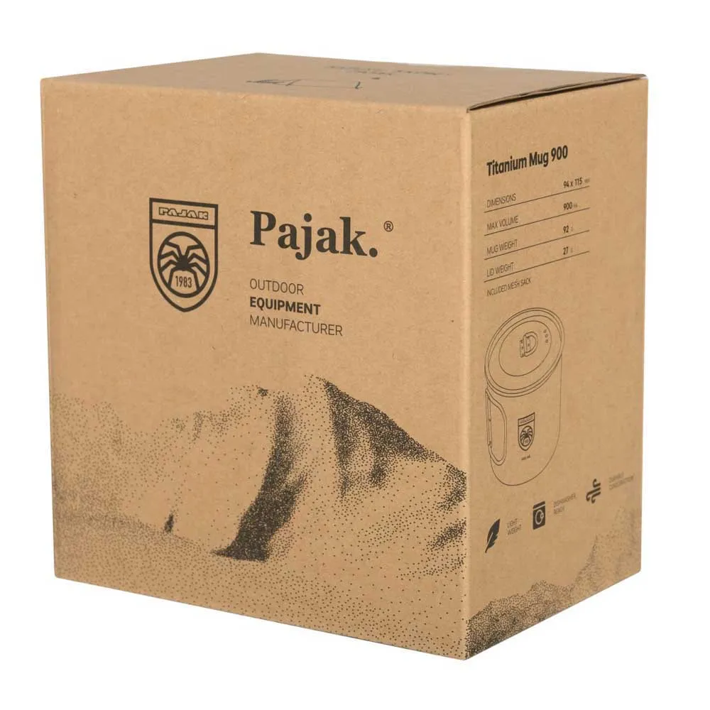 PAJAK Titanium 900ml Krus, Silver, One Size