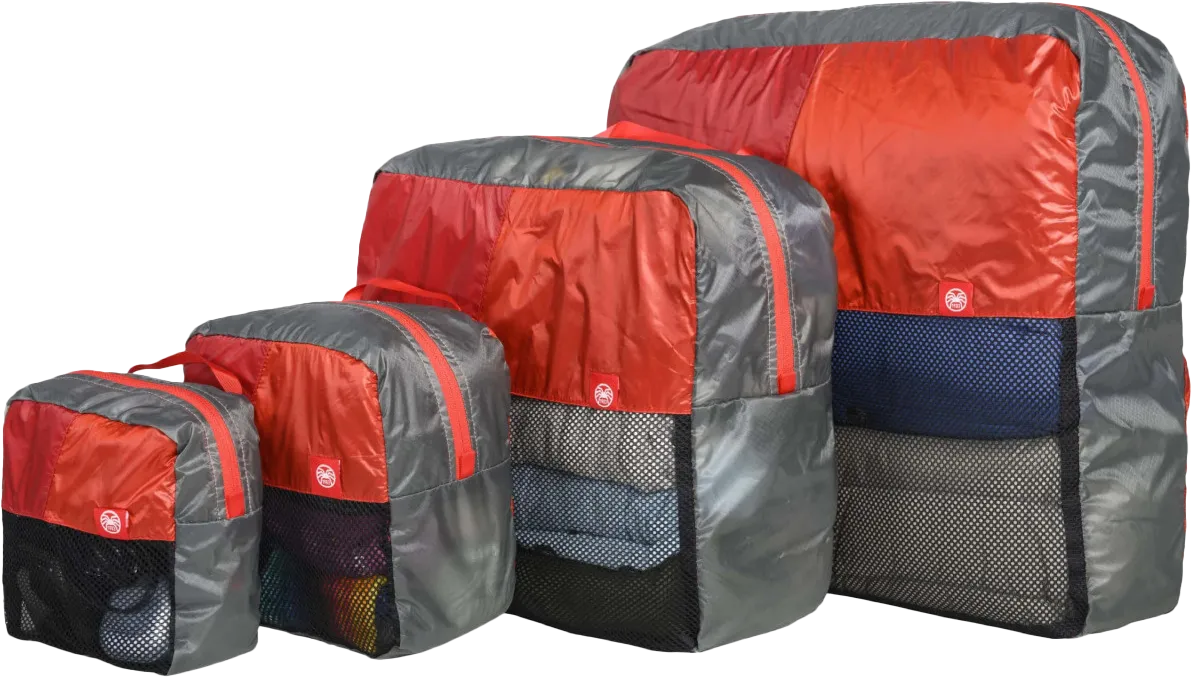 PAJAK Ultralight Packing Cubes 4-Pack, Red