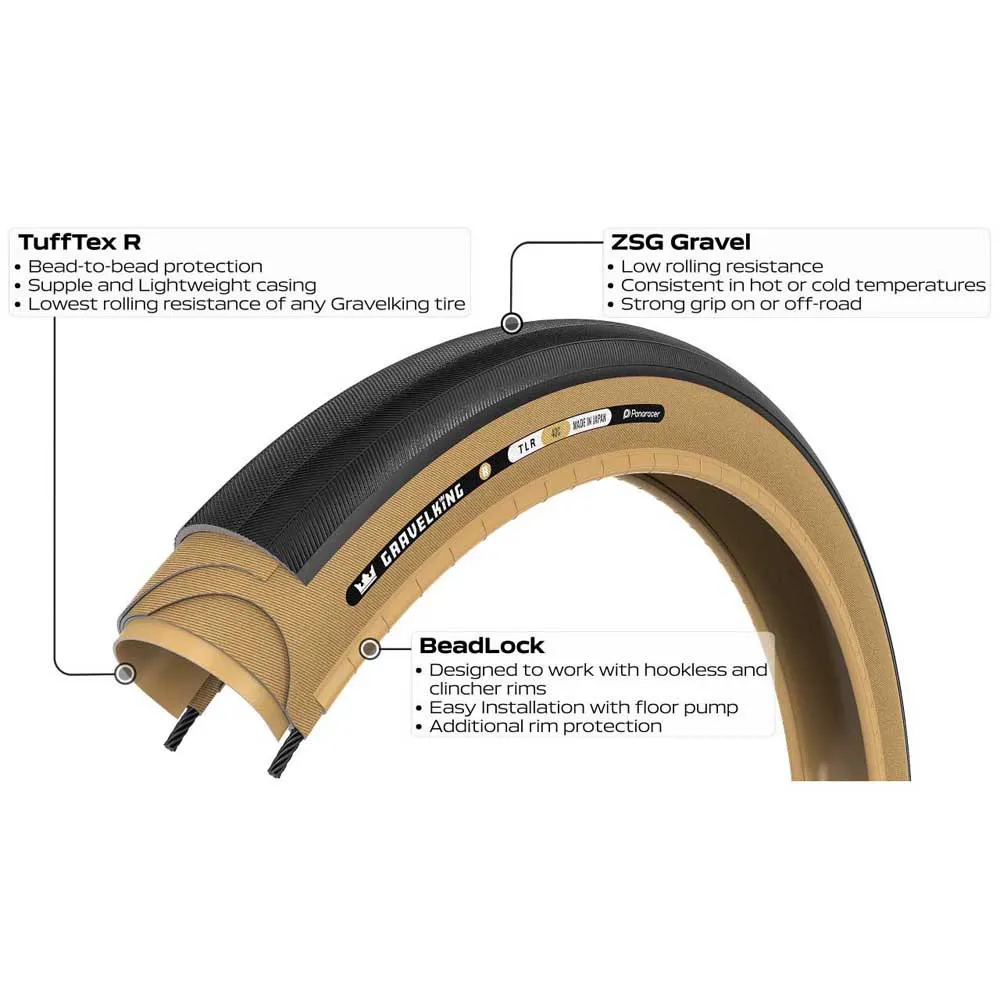 Panaracer Gravelking R Tubeless 700c X 40 Graveldekk, Sykkeldekk Panaracer Gravelking R Tubeless 700c X 40 Graveldekk, Sykkeldekk