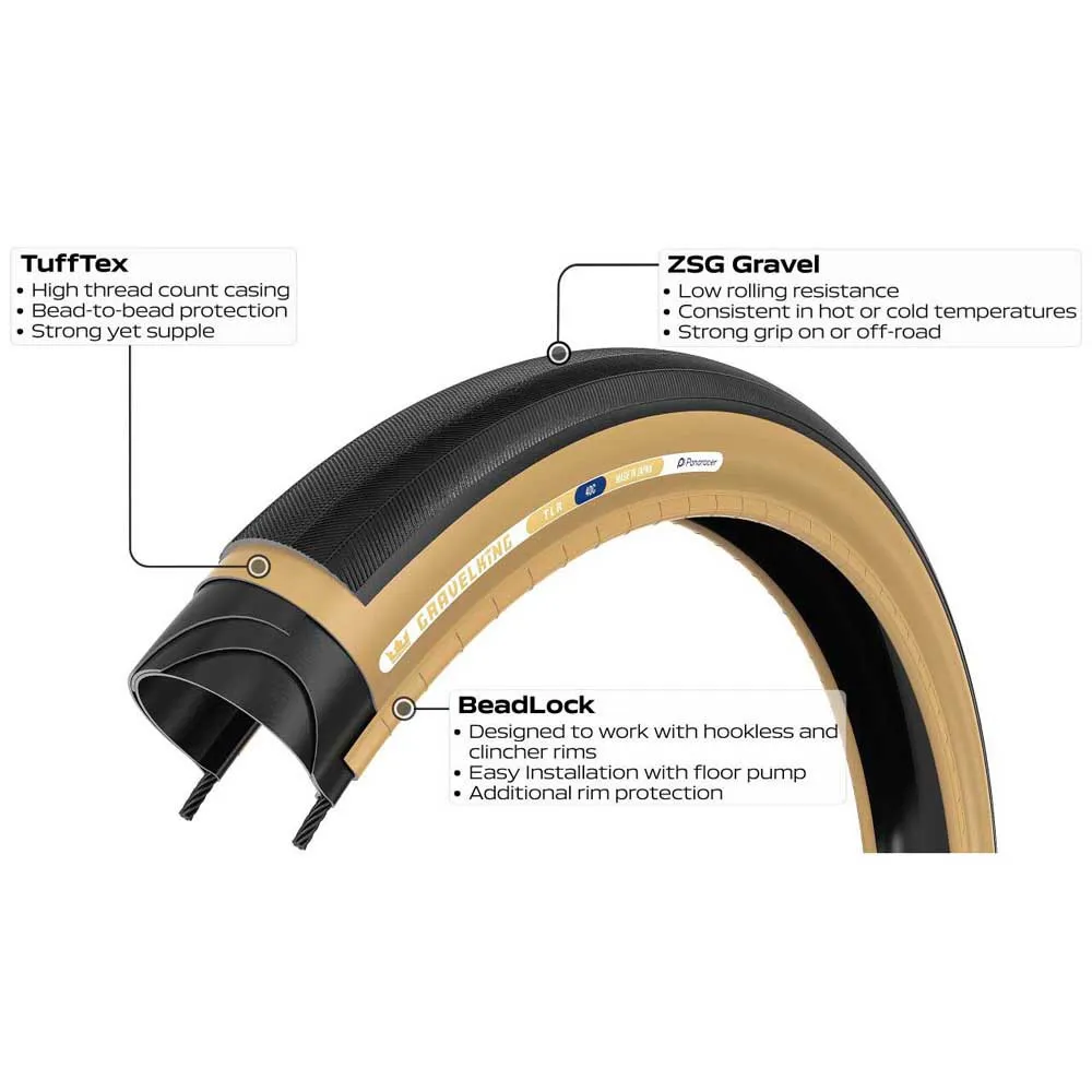 Panaracer GravelKing S-TLR 28" Dekk, Sykkeldekk Panaracer GravelKing S-TLR 28" Dekk, Sykkeldekk