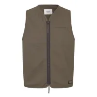 Pas Normal Studios Off Race Cotton Twill Vest