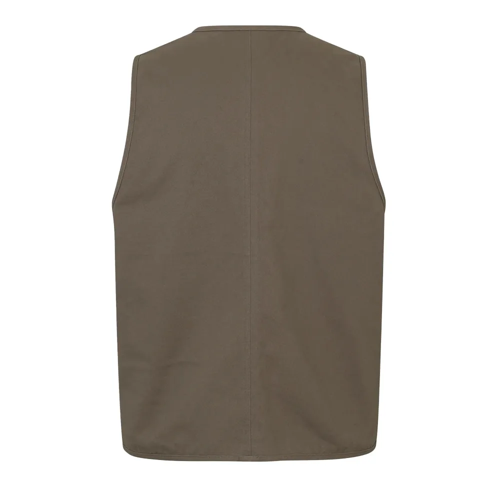 Pas Normal Studios Off Race Cotton Twill Vest