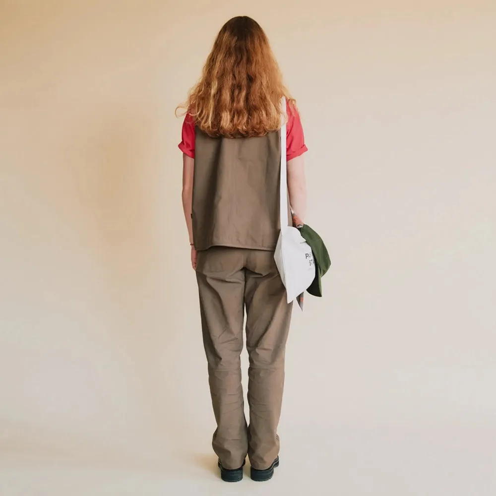 Pas Normal Studios Off Race Cotton Twill Vest