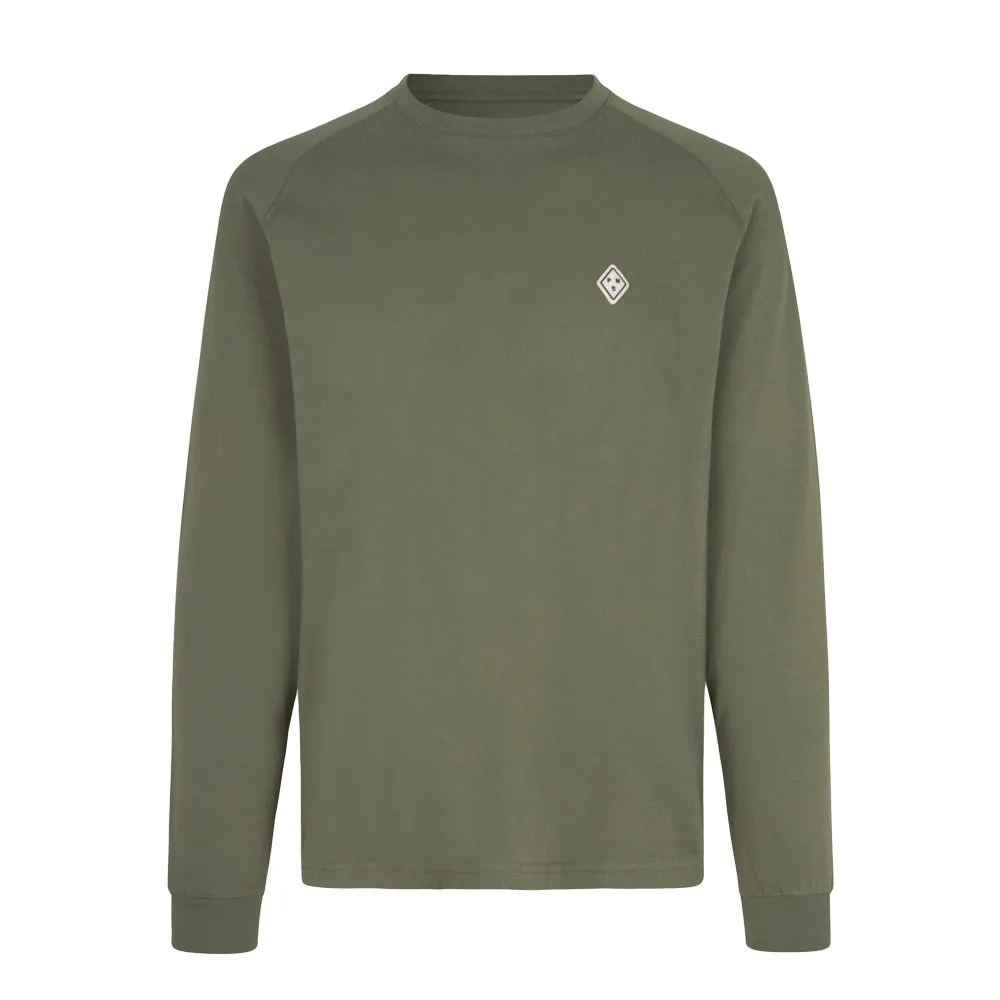 Pas Normal Studios Off Race Patch Long Sleeve TShirt, Dusty olive
