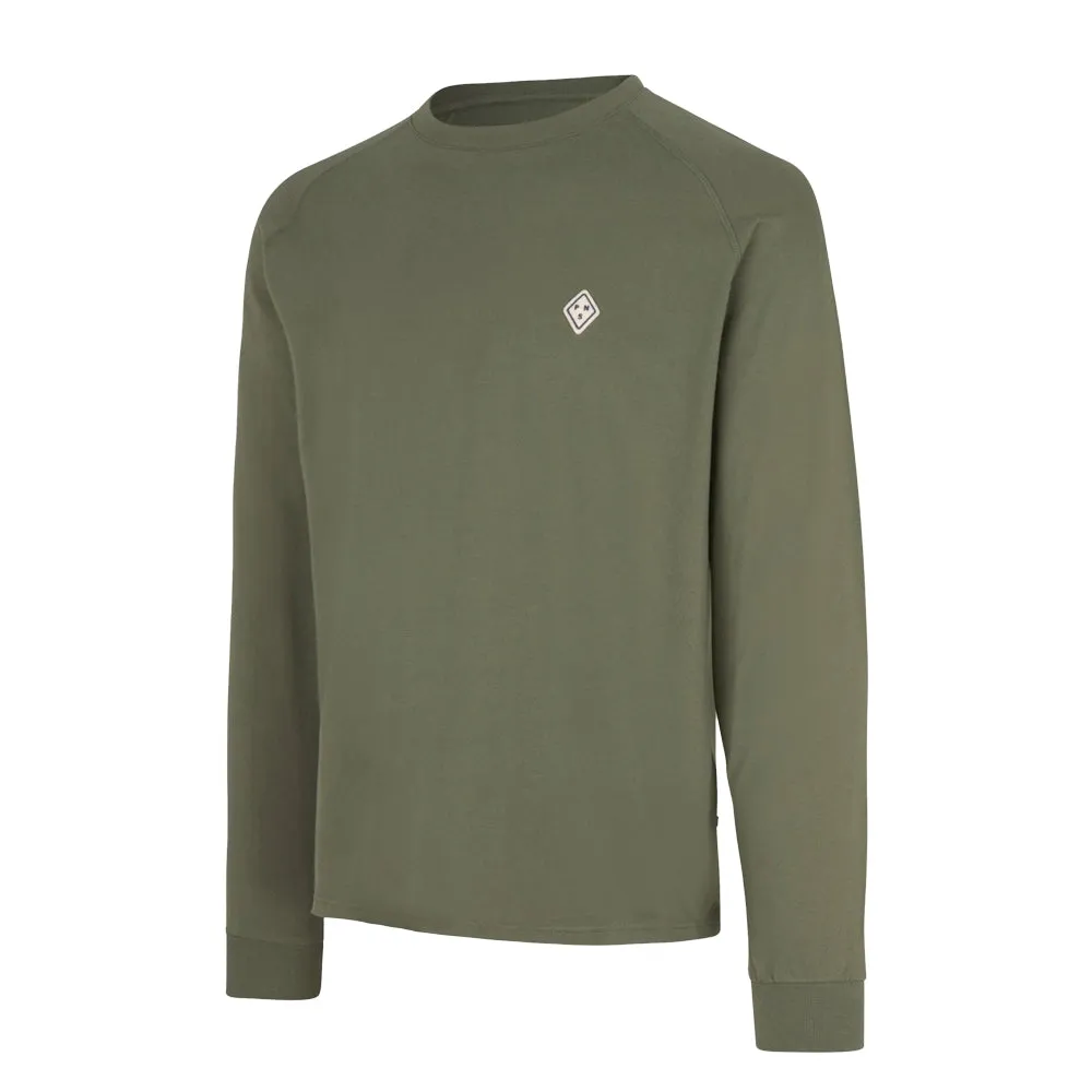 Pas Normal Studios Off Race Patch Long Sleeve TShirt, Dusty olive