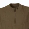 Pasion Morena Zip Round Neck Genser, Green