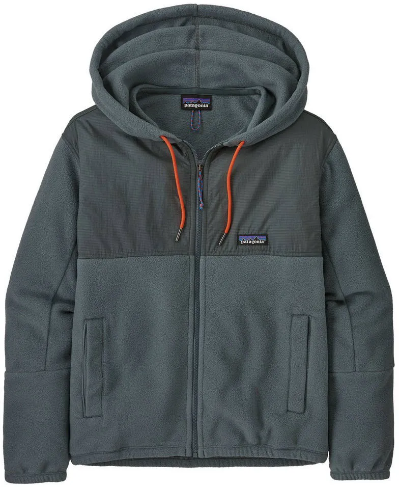 Patagonia Microdini Hoody W, Nouveau green w/campfire orange Patagonia Microdini Hoody W, Nouveau green w/campfire orange