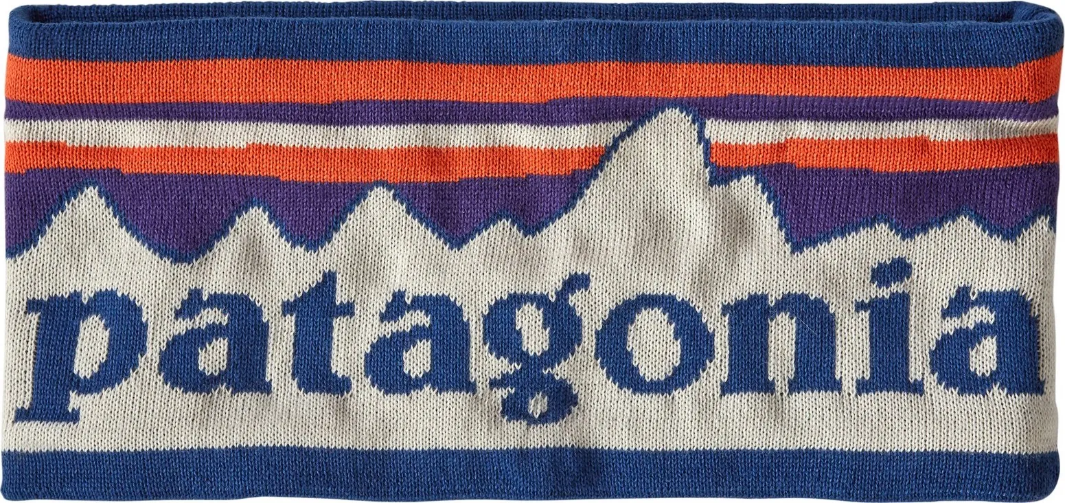Patagonia Powder Town Headband Fitz Roy Sunrise Knit, Fitz roy sunrise knit: birch white