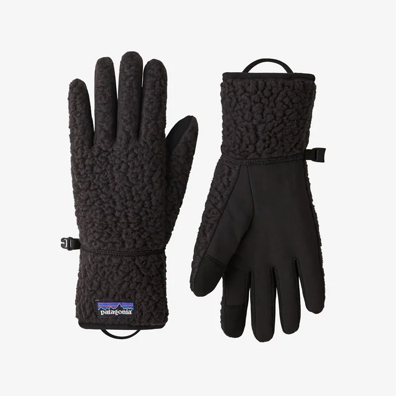 Patagonia Retro Pile Gloves, Black 2 Patagonia Retro Pile Gloves, Black 2