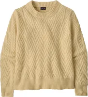 Patagonia Women's Recycled Wool-Blend Crewneck Sweater Chevron Cable