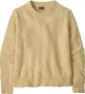 Patagonia Women's Recycled Wool-Blend Crewneck Sweater Chevron Cable