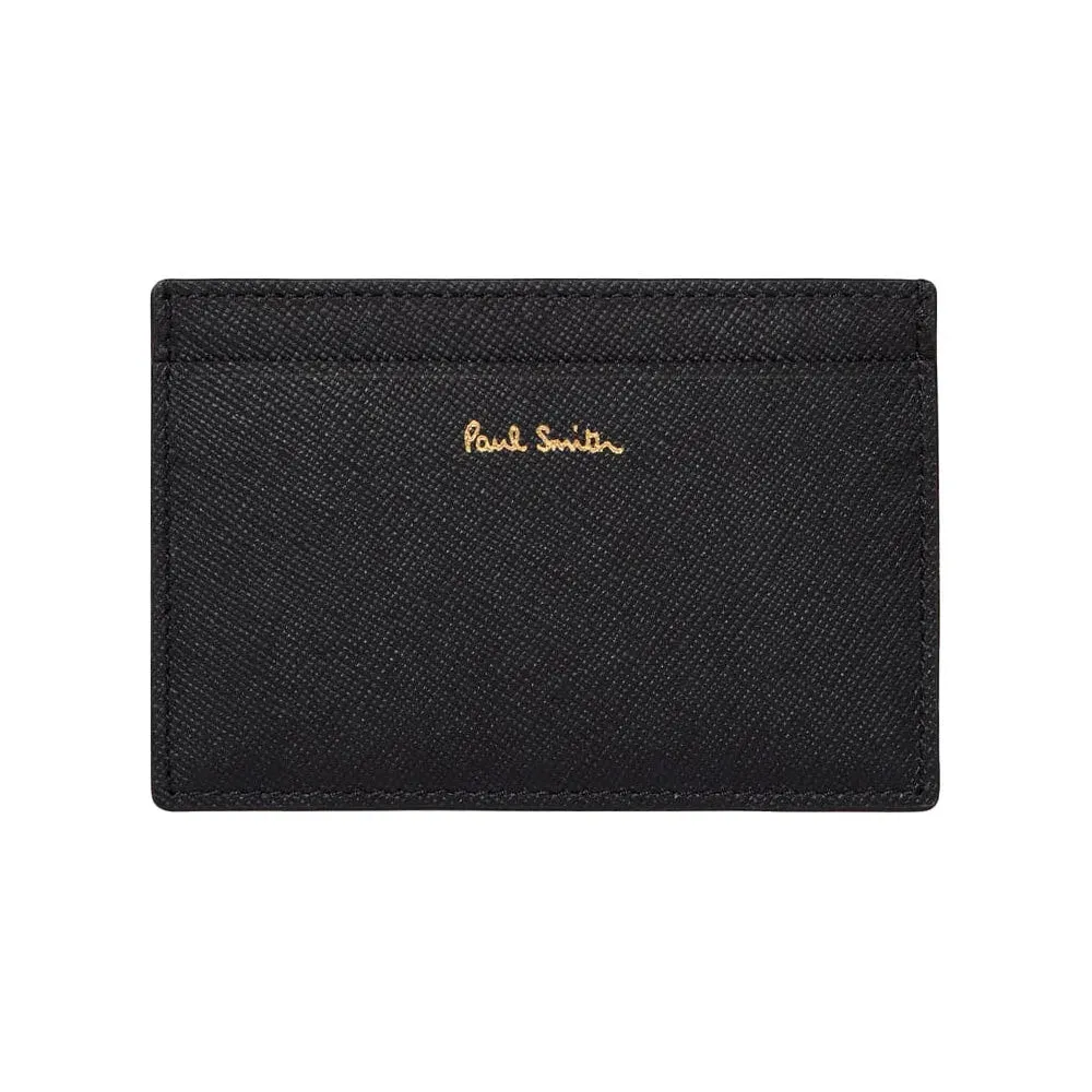 Paul Smith Credit Card Holder Mini Collage Stripe, Black