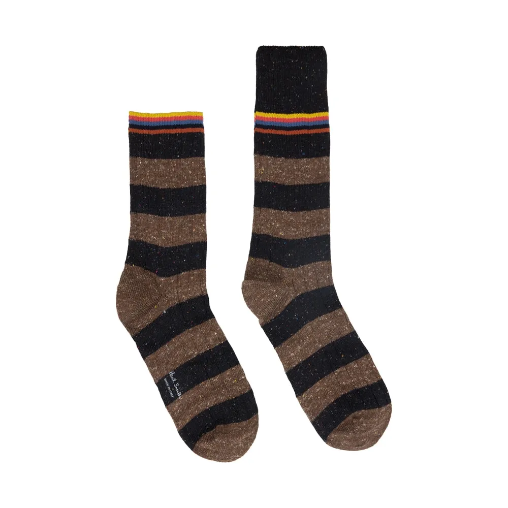 Paul Smith Fleck Stripped Ribbed Socks Paul Smith Fleck Stripped Ribbed Socks