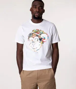 Paul Smith Tshirt Reg Fit SS Monkey Comic Paul Smith Tshirt Reg Fit SS Monkey Comic