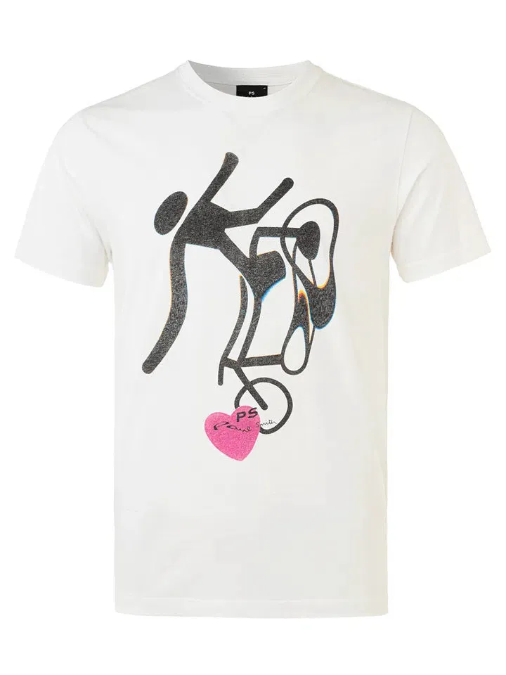 Paul Smith Tshirt SS Reg Fit Heart Cycle