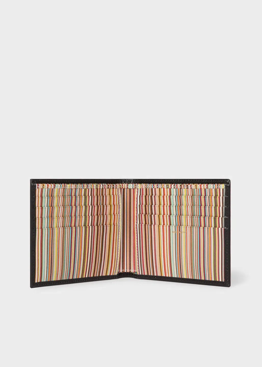 Paul Smith Wallet Billfold Signature Stripe, Black Paul Smith Wallet Billfold Signature Stripe, Black