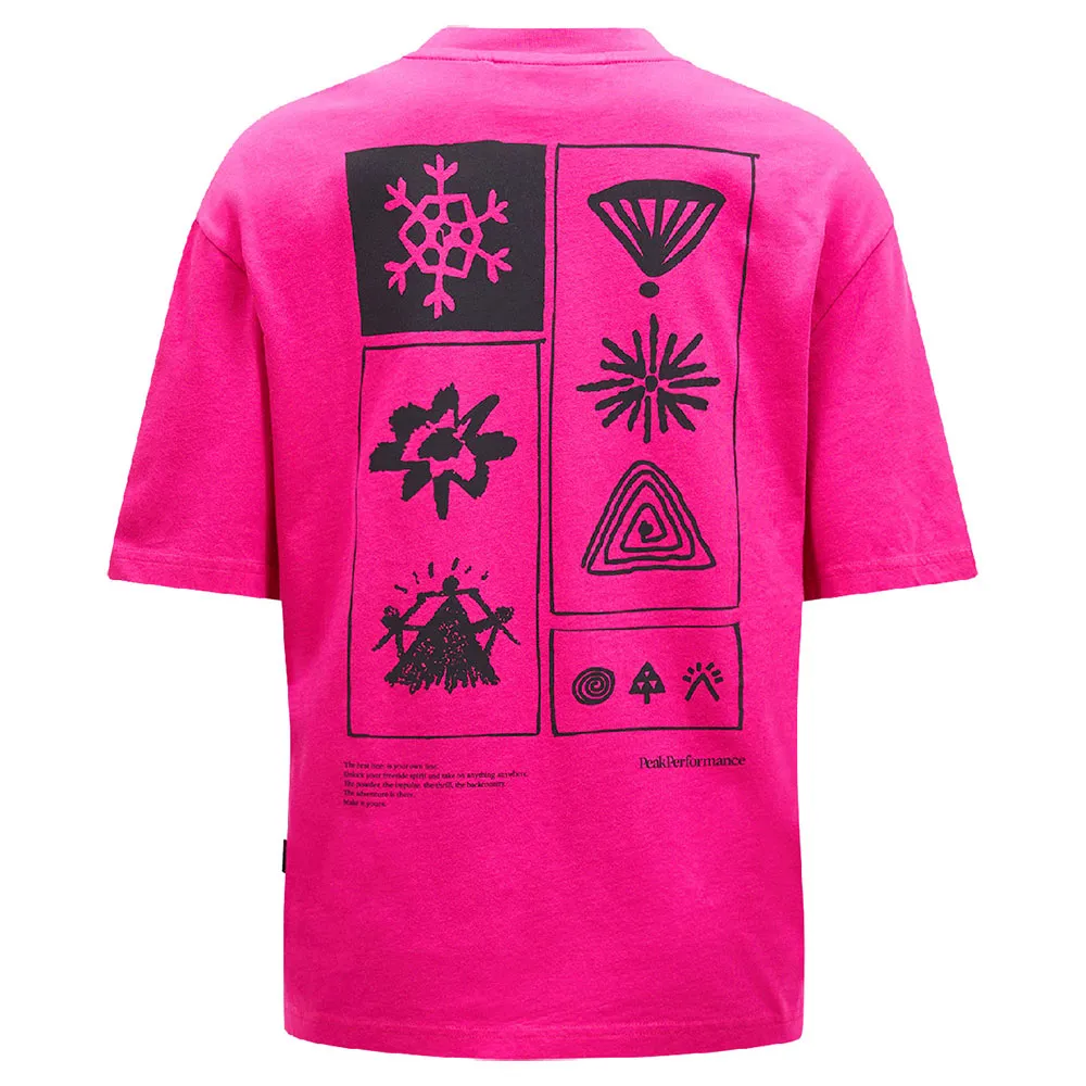 PeakPerformance Graphic Kortarmet T-skjorte, Beet purple