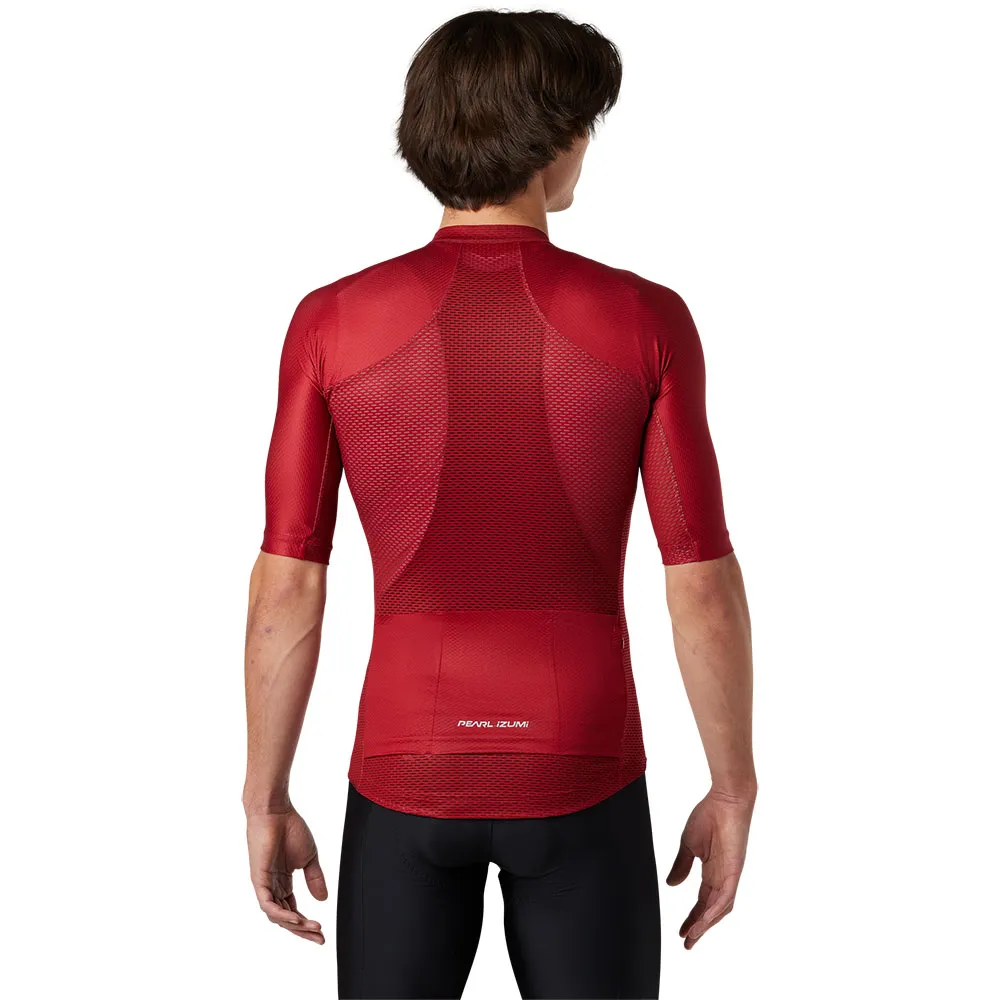 PEARL iZUMi Pro Mesh Kort Ermet Trøye, Red dahlia, M