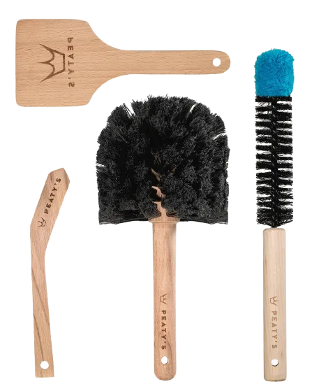 Peaty's Børstesett, Brown / black, One Size
