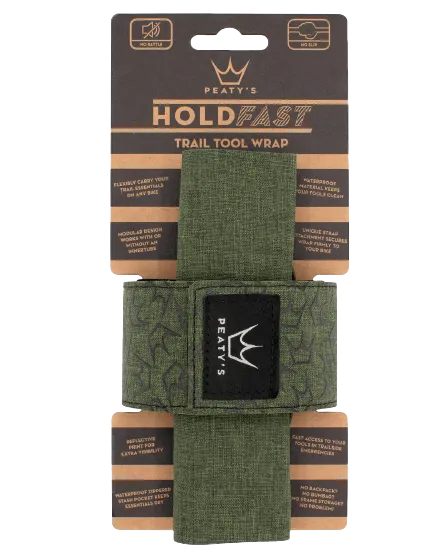 Peaty's Holdfast Trail Tool Wrap Moss Green
