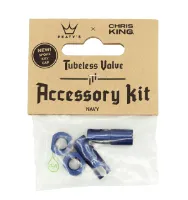 Peaty's x ChrisKing Tubeless Ventilsett Silver Peaty's x ChrisKing Tubeless Ventilsett Silver