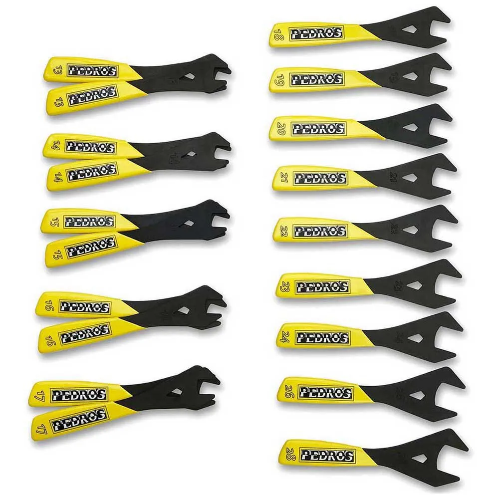 Pedros Konusnøkkelsett Refurbished, Yellow / black, One Size