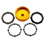 Pedros Pro 5 Adapters Kranklagerkopp, Gold, One Size