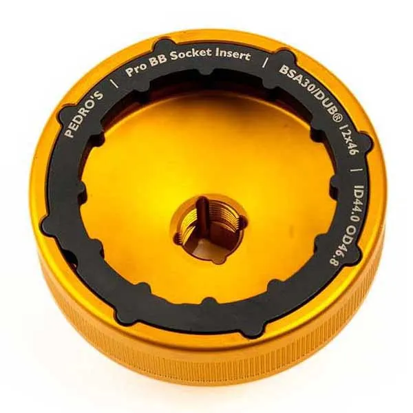 Pedros Pro 5 Adapters Kranklagerkopp, Gold, One Size Pedros Pro 5 Adapters Kranklagerkopp, Gold, One Size