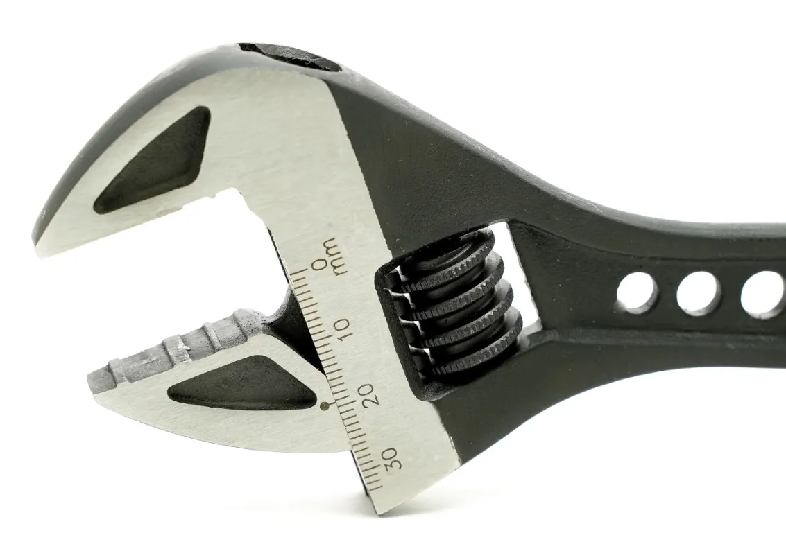 Pedros Skiftenøkkel, Black, 250mm