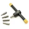 Pedros T-håndtak Bitsholder, Black / yellow, One Size