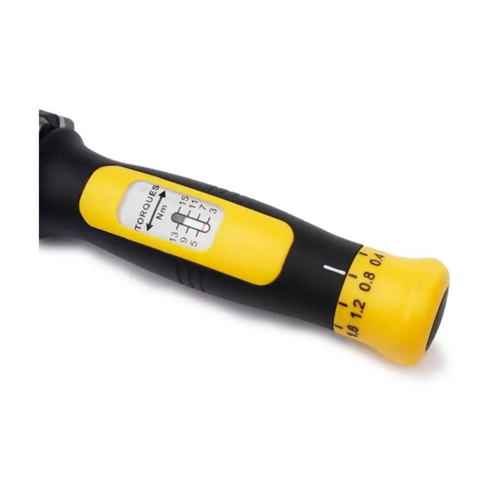 Pedros Verktøy Demi Torque Wrench Ii + Bit Set, Black / yellow, One Size