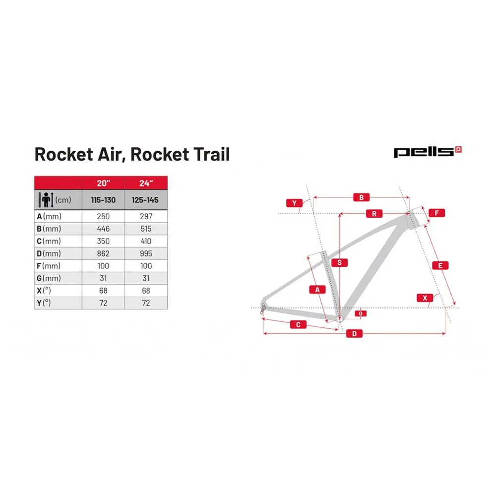 Pells Rocket Trail 20´´ Microshift Advent Rd-m6195m 2024 Terrengsykkel, Blue, One Size, Barnesykkel