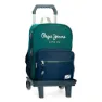 Pepe Jeans Adapt. Ben 40 Cm 14l Ryggsekk Med Hjul, Green