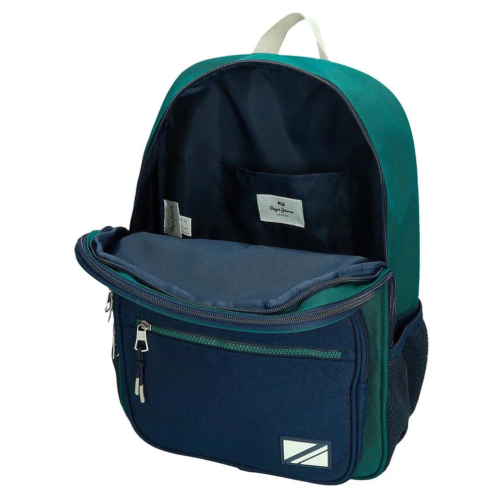 Pepe Jeans Adapt. Ben 40 Cm 14l Ryggsekk Med Hjul, Green Pepe Jeans Adapt. Ben 40 Cm 14l Ryggsekk Med Hjul, Green