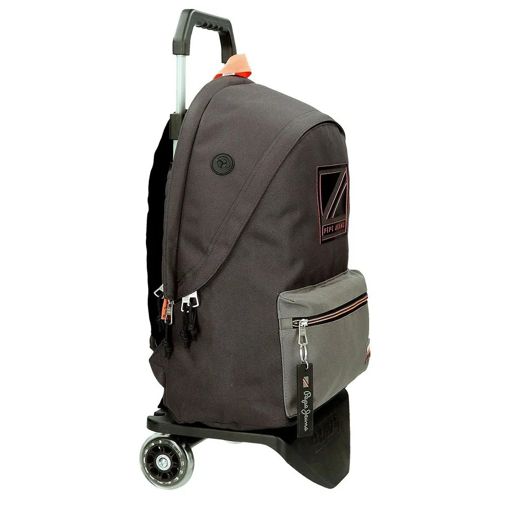 Pepe Jeans Adapt. Cody 24l Ryggsekk Med Hjul, Black