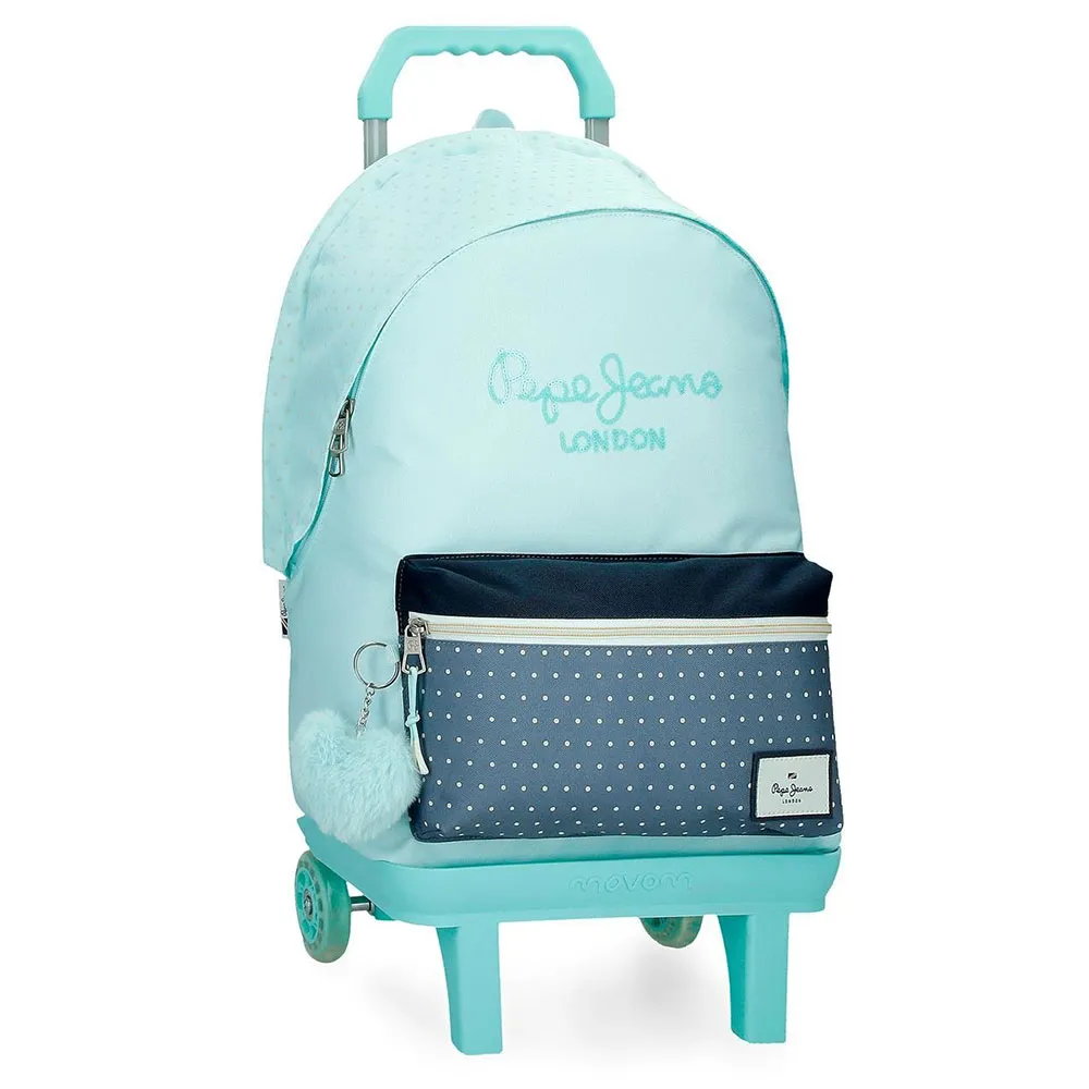 Pepe Jeans Adapt. Dalma 31l Ryggsekk Med Hjul, Blue