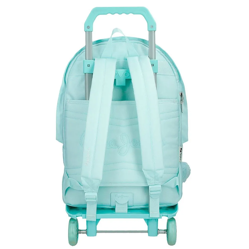 Pepe Jeans Adapt. Dalma 31l Ryggsekk Med Hjul, Blue