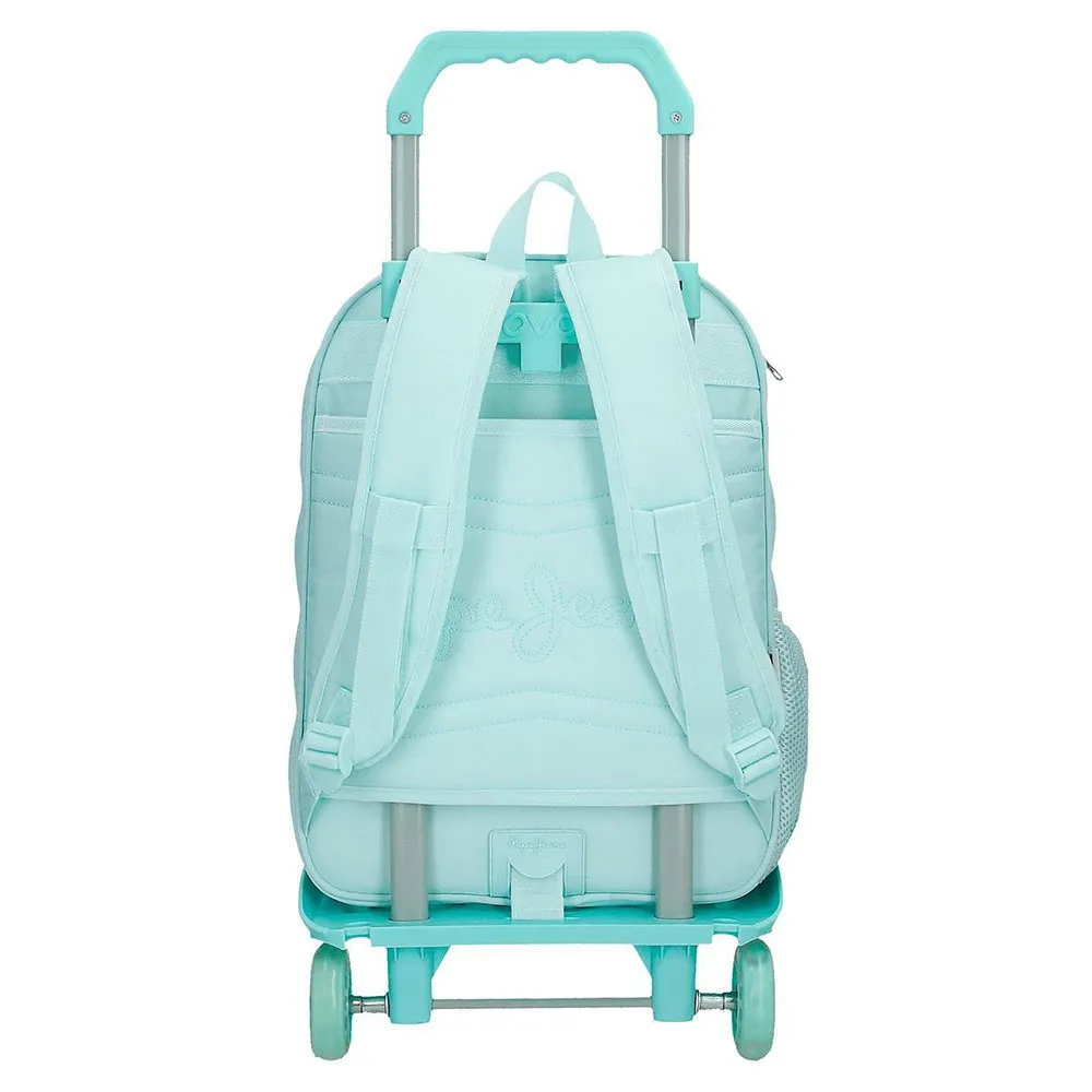 Pepe Jeans Adapt. Dalma 40 Cm 14l Ryggsekk Med Hjul, Blue
