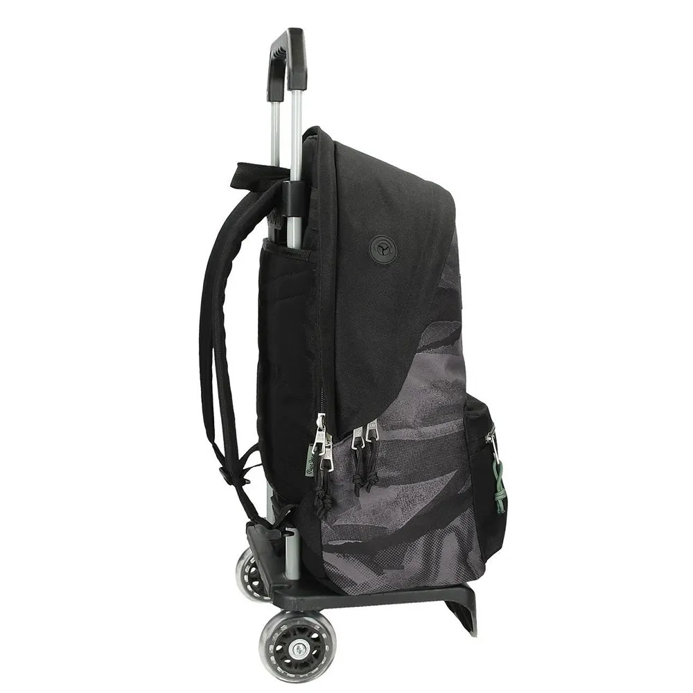 Pepe Jeans Adapt. Davis 44 Cm 20l Ryggsekk Med Hjul, Black Pepe Jeans Adapt. Davis 44 Cm 20l Ryggsekk Med Hjul, Black