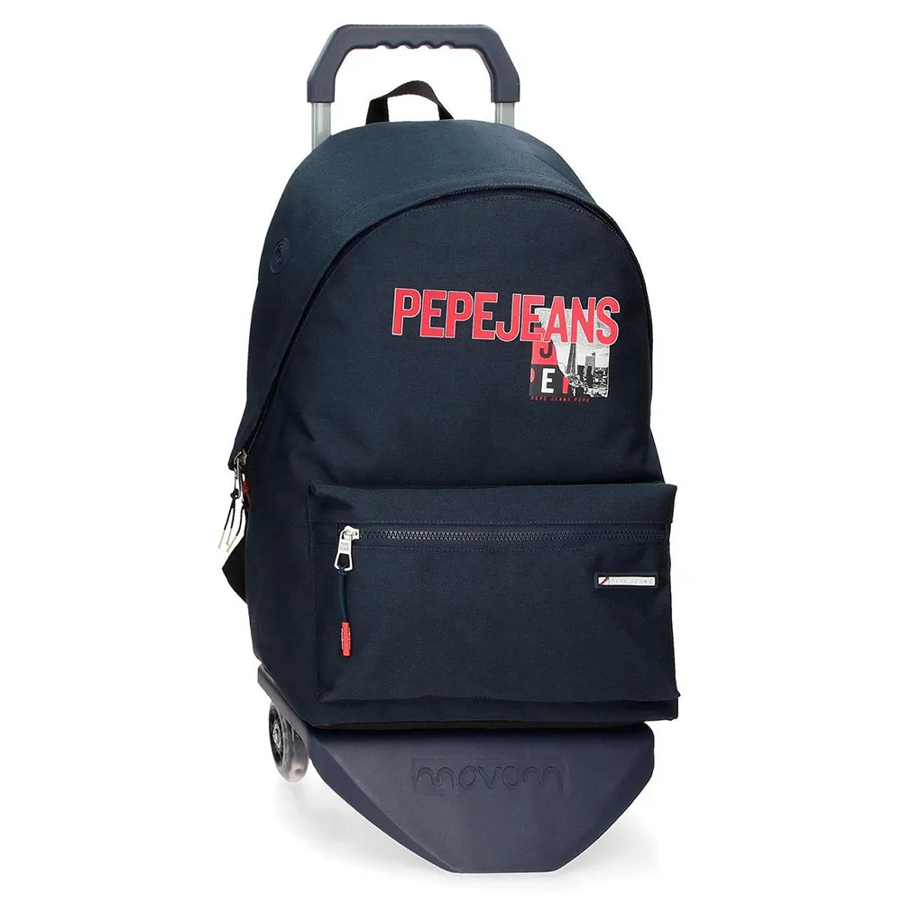Pepe Jeans Adapt. Dikran 44 Cm 24l Ryggsekk Med Hjul, Blue Pepe Jeans Adapt. Dikran 44 Cm 24l Ryggsekk Med Hjul, Blue