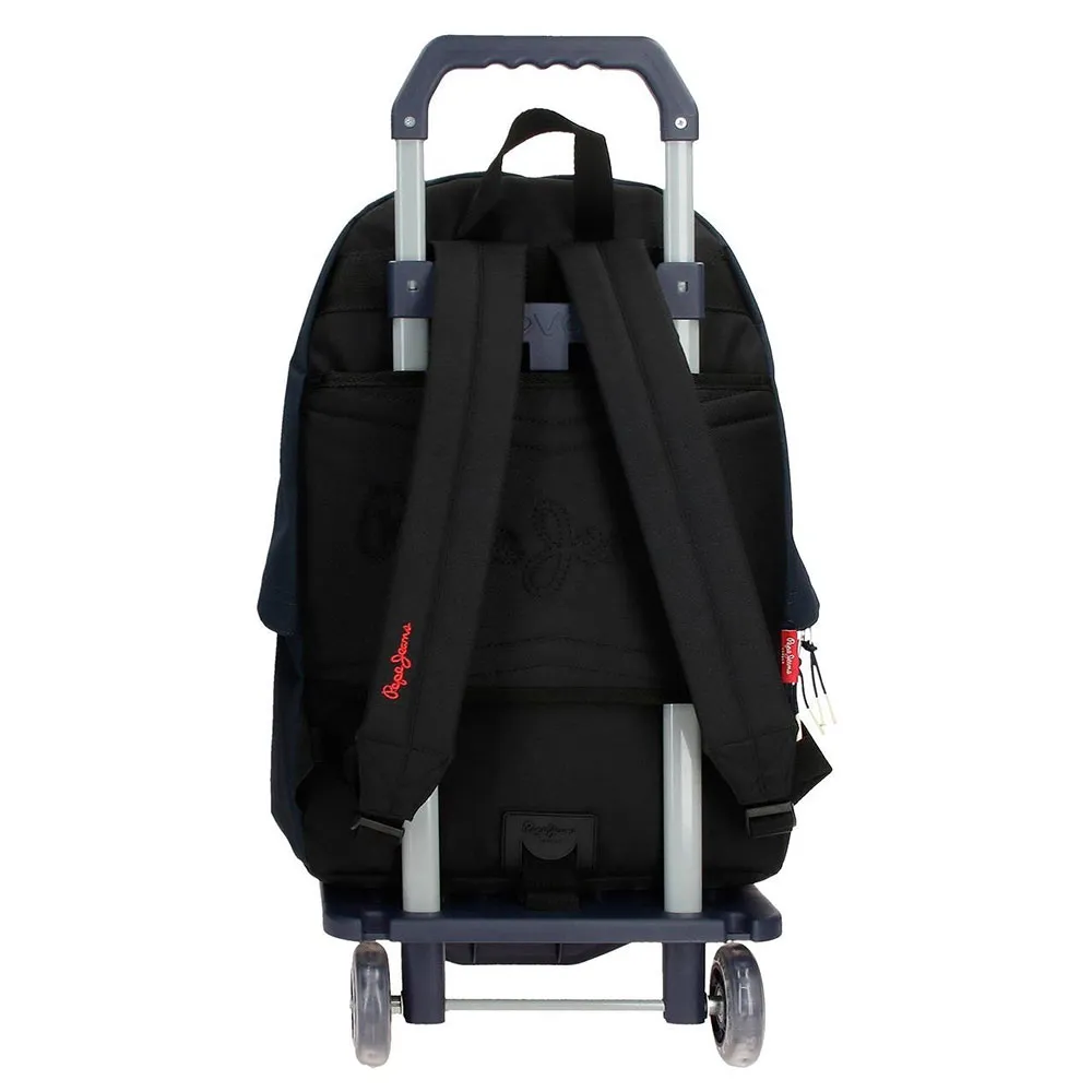 Pepe Jeans Adapt. Dikran 44 Cm 24l Ryggsekk Med Hjul, Blue Pepe Jeans Adapt. Dikran 44 Cm 24l Ryggsekk Med Hjul, Blue