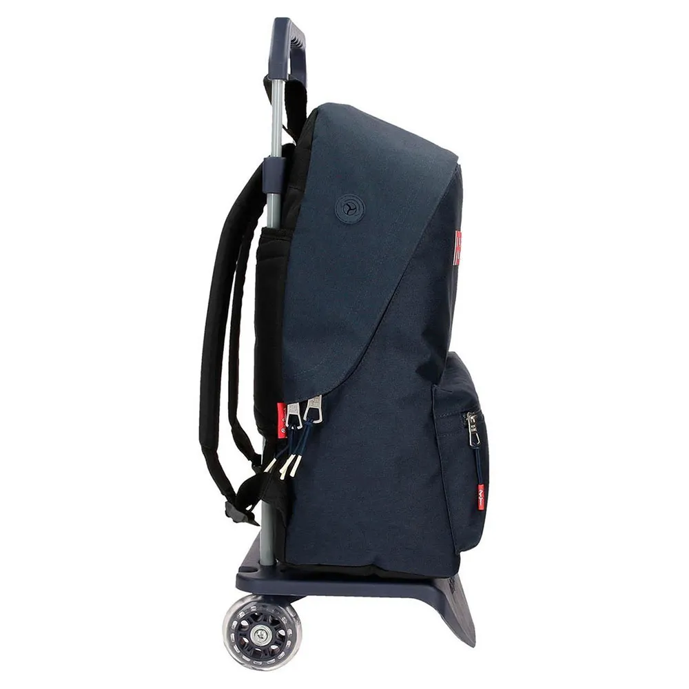 Pepe Jeans Adapt. Dikran 44 Cm 24l Ryggsekk Med Hjul, Blue Pepe Jeans Adapt. Dikran 44 Cm 24l Ryggsekk Med Hjul, Blue