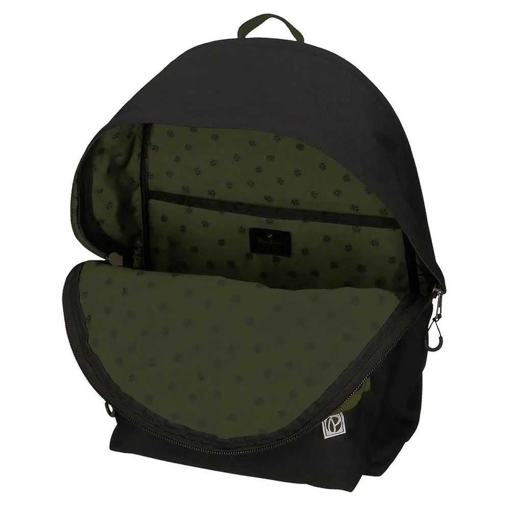 Pepe Jeans Adapt. Luca 44 Cm 24l Ryggsekk, Black
